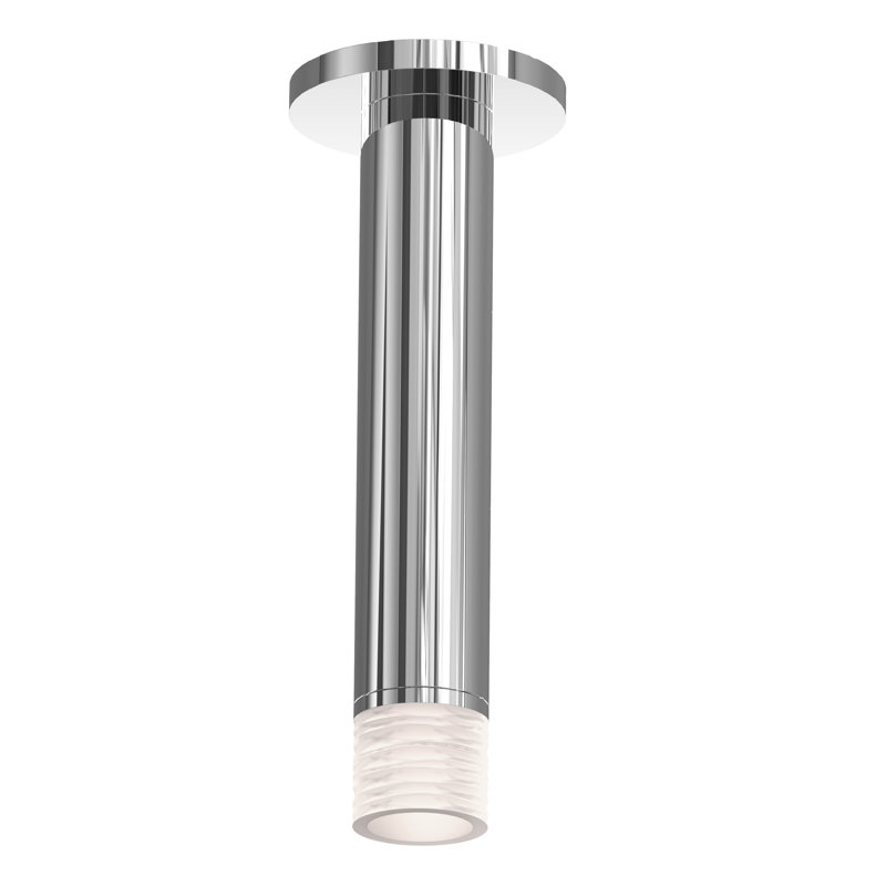 Sleek 12" Satin Nickel LED Surface Mount for Indoor/Outdoor
