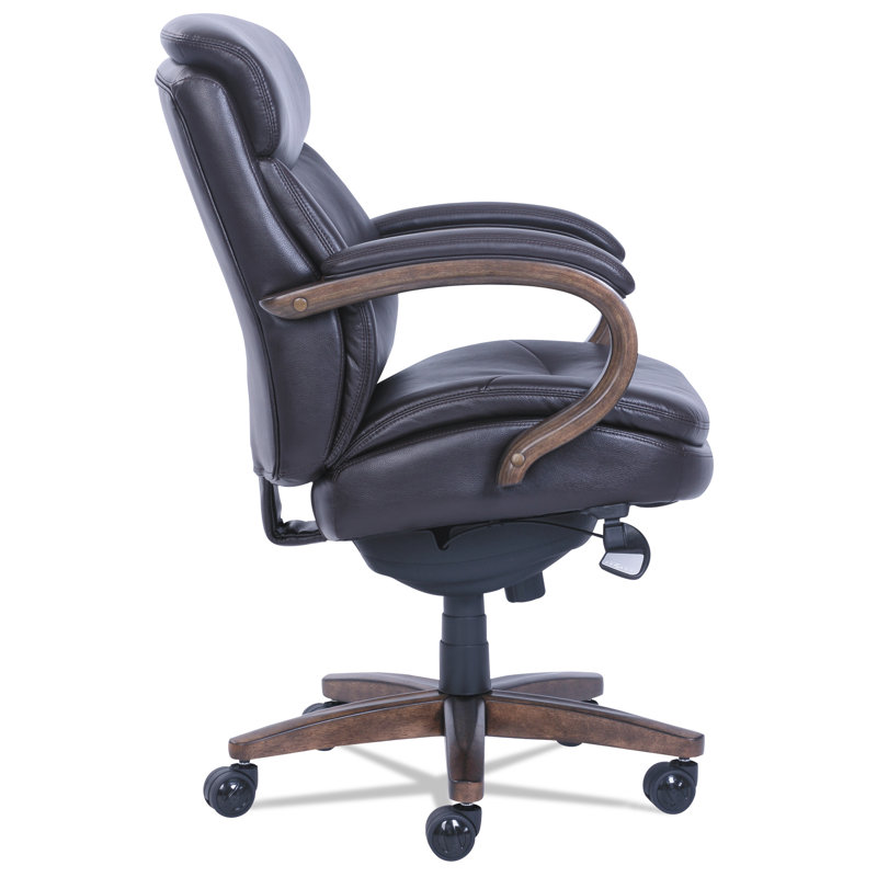 La-Z-Boy Woodbury High-Back Brown Leather Executive Swivel Chair