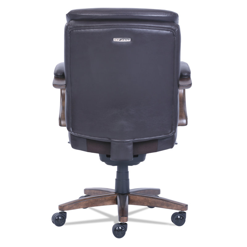 La-Z-Boy Woodbury High-Back Brown Leather Executive Swivel Chair