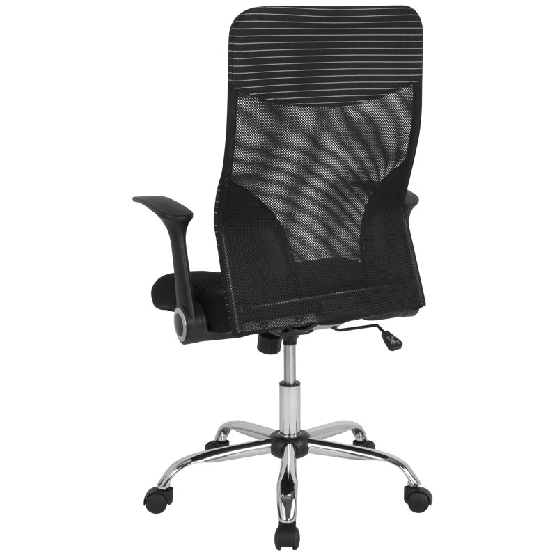 Milford High Back Black and White Mesh Executive Office Chair