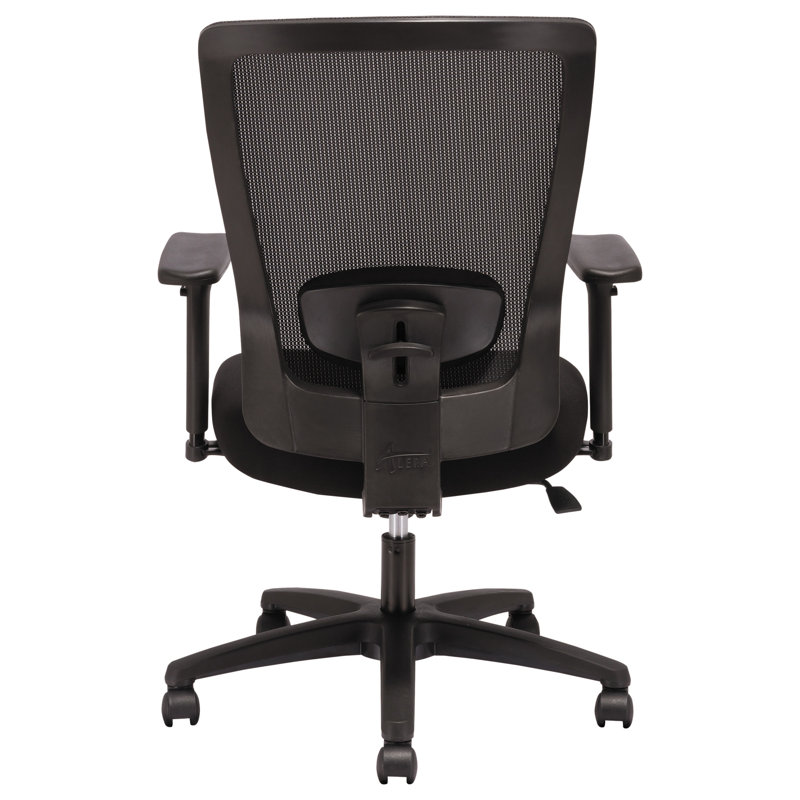 Executive High-Back Black Mesh Swivel Chair with Adjustable Arms