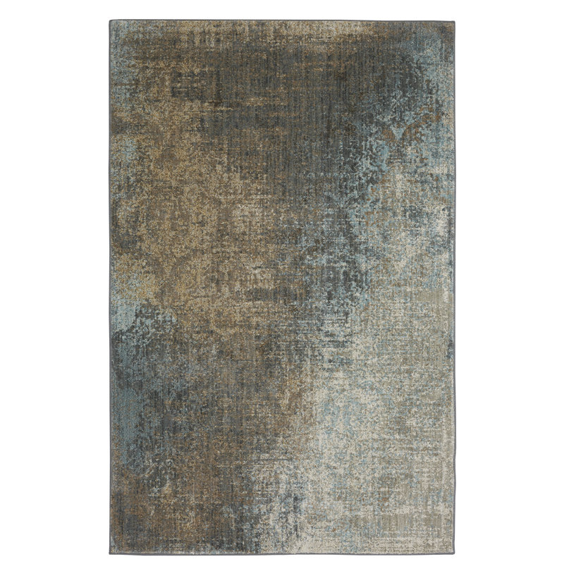 Catarina Jadeite Abstract Gray 8' x 11' Synthetic Area Rug