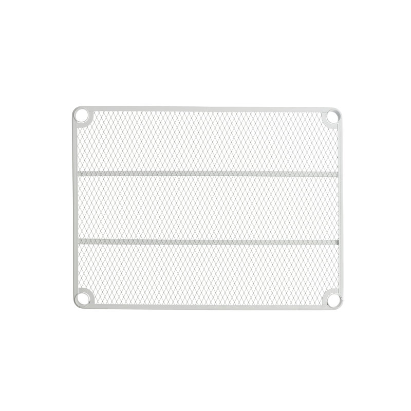 MeshWorks 3-Tier Adjustable White Metal Utility Shelving Unit