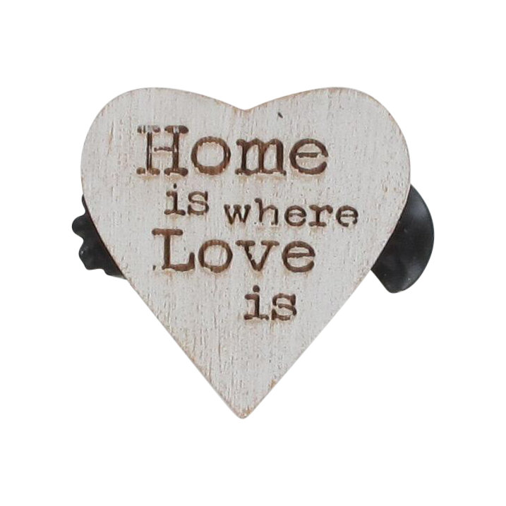 White Heart-Shaped Wooden Curtain Tiebacks with Clip Design