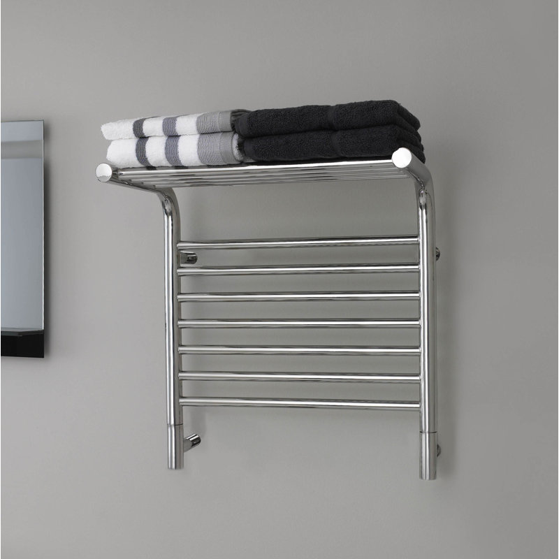 Polished Nickel Modern Wall Mounted Stainless Steel Shelf