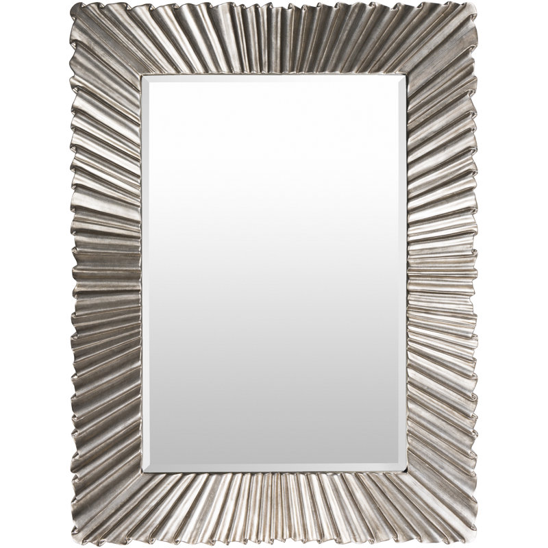 Rectangular Silver Polyurethane Wall Mirror