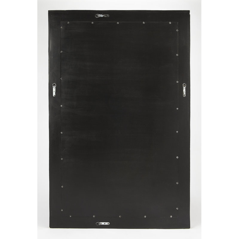 Eternity Greek Key 151'' Rectangular Black Bone Inlay Wall Mirror