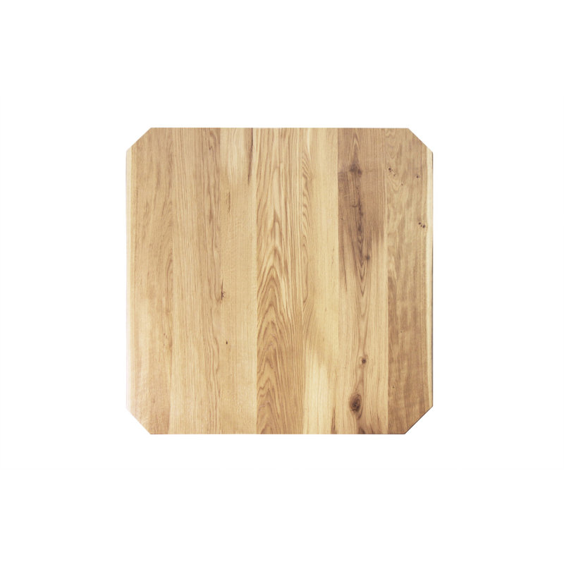 Maxima Solid Oak Square Coffee Table with Natural Grain