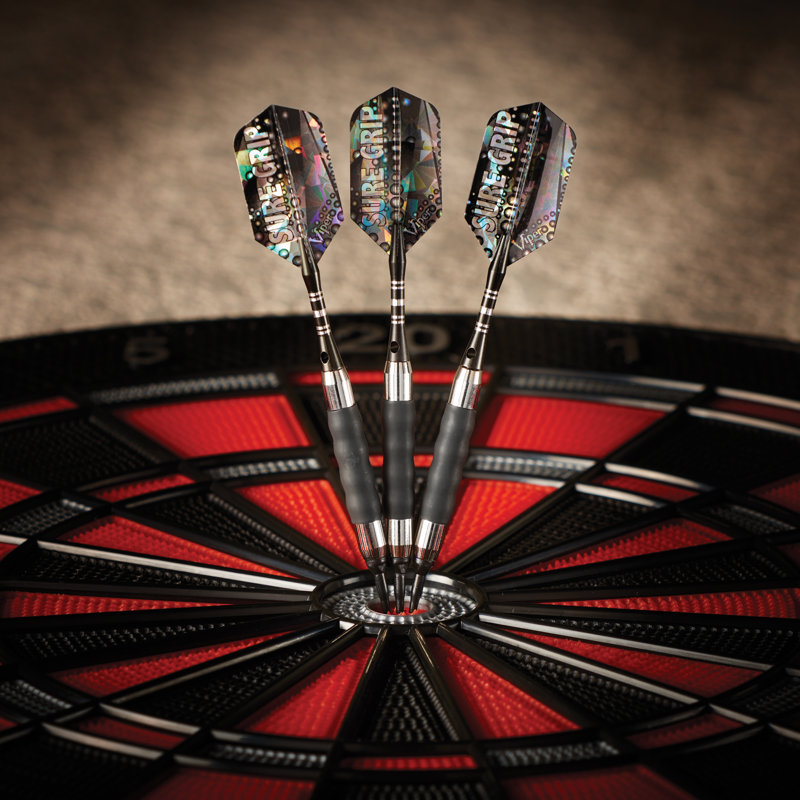 Viper Sure Grip Green Nickel Silver Soft Tip Darts Set