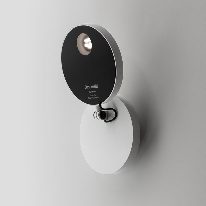 Demetra White LED Wall Sconce with Adjustable Arm