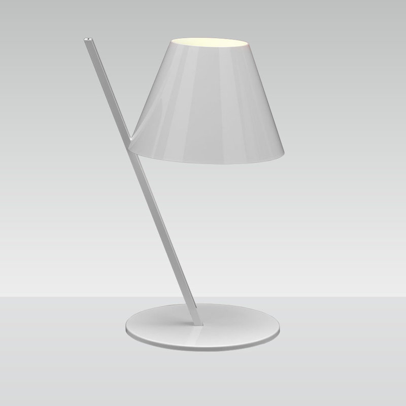 La Petite 14.56" White Aluminum LED Table Lamp