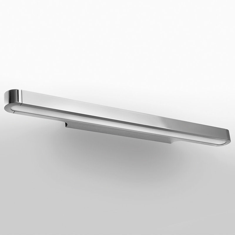 Sleek Polished Aluminum 24" LED Wall Sconce with Dimmable Light