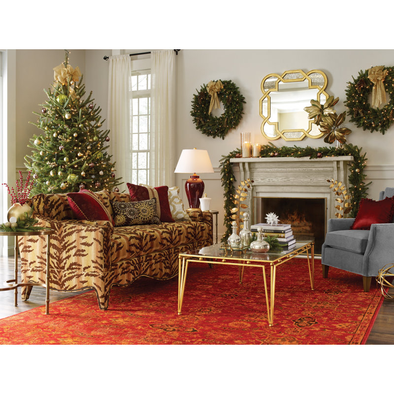 16.25'' Brass and Glass Tabletop Hurricane