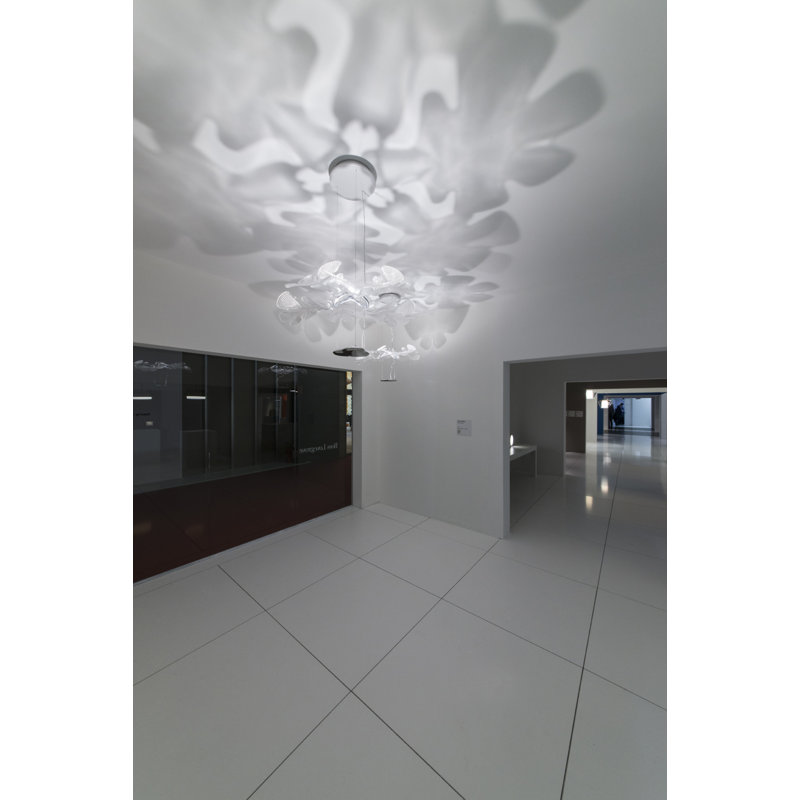 Elegant Aluminum Double-Tier LED Suspension Lamp in White