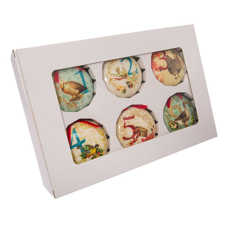 Styrofoam Animals Ball Ornament (Set of 12)