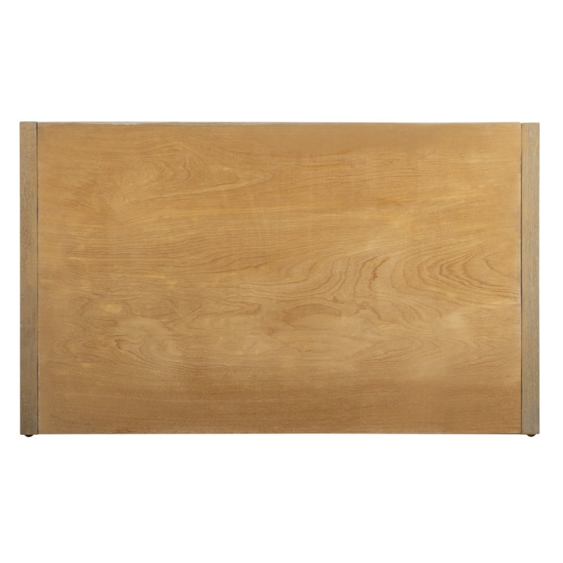 Percy Transitional 34'' Beige Linen and Rustic Oak Storage Bench