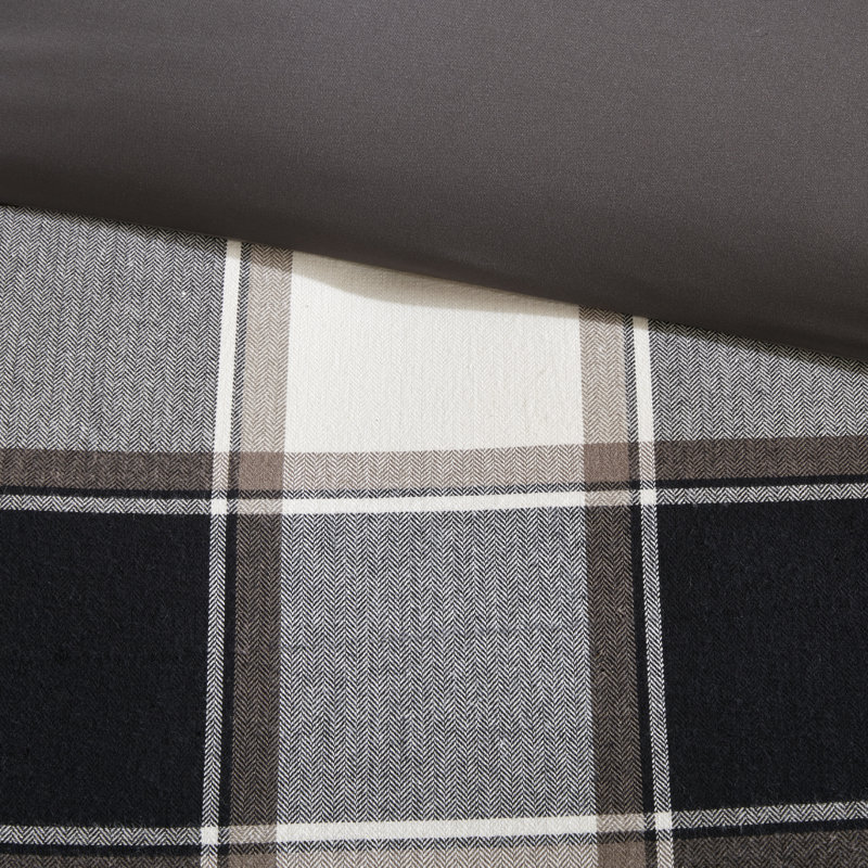 Urban Cabin Luxe Cotton Jacquard Queen Comforter Set in Brown