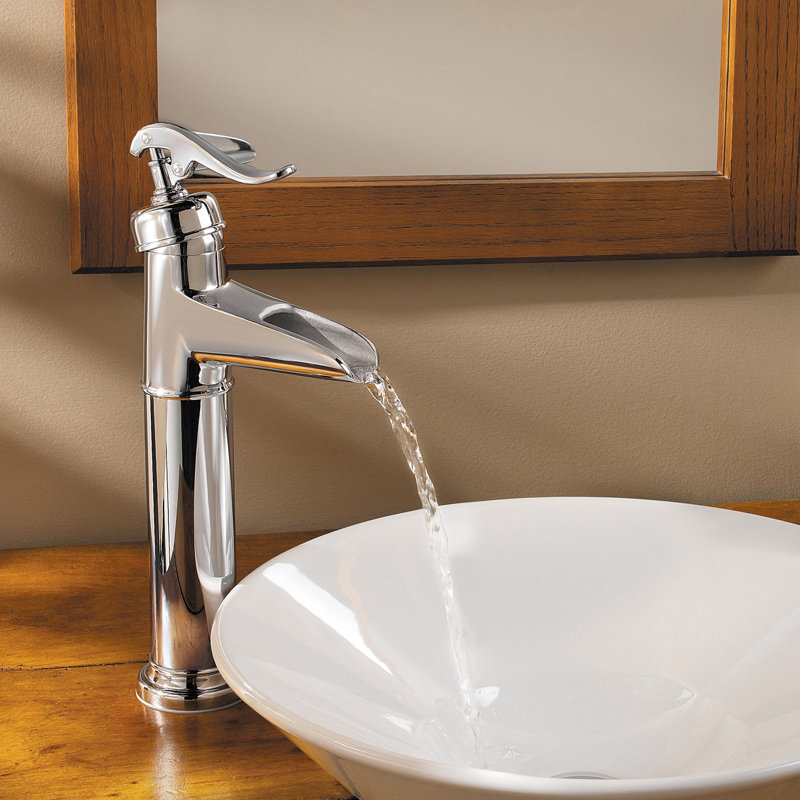Ashfield Polished Chrome Single Control Traditional Bathroom Faucet
