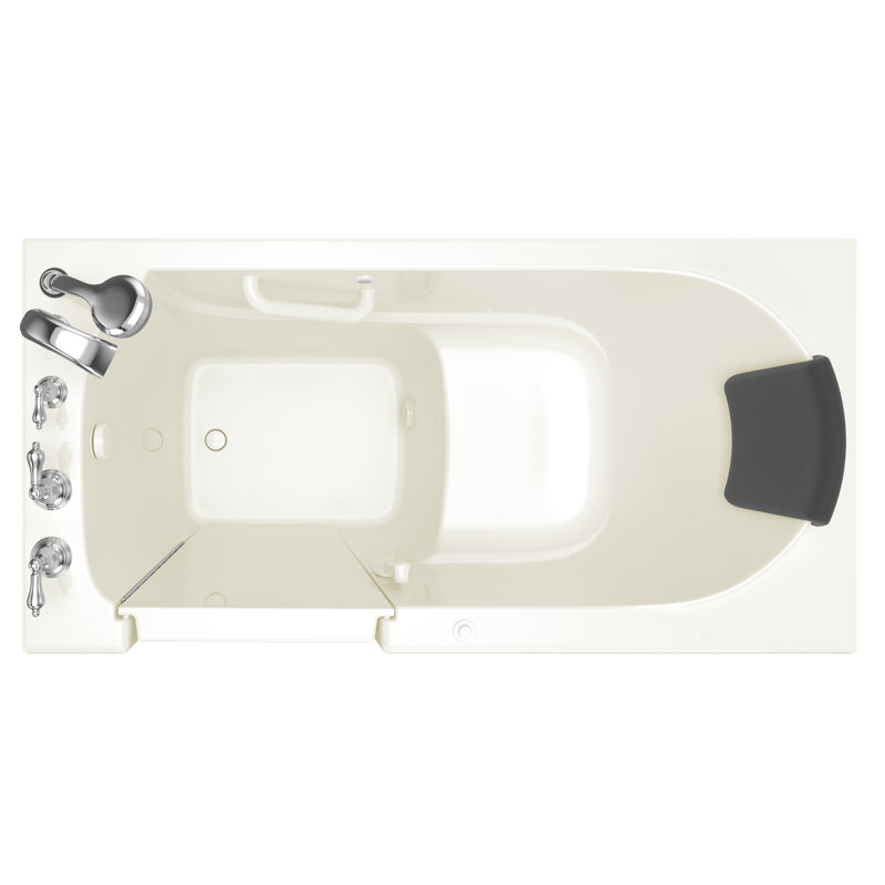 Linen 60'' Walk-In Air Fiberglass Bathtub with Faucet