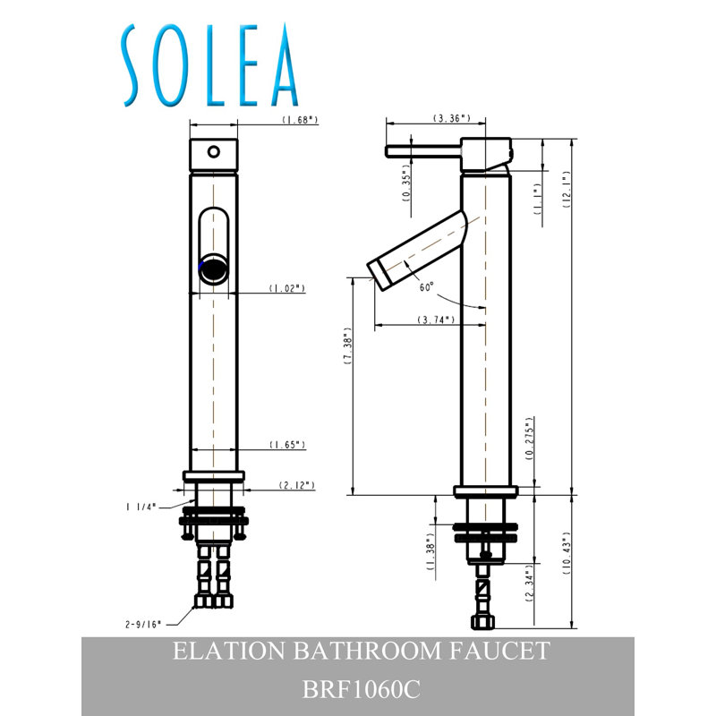 Elation Chrome Single-Handle Bathroom Faucet