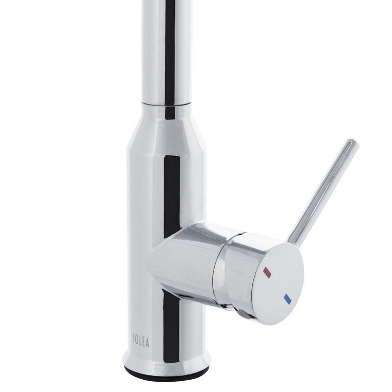 Prosper Chrome Gooseneck Pull Down Kitchen Faucet
