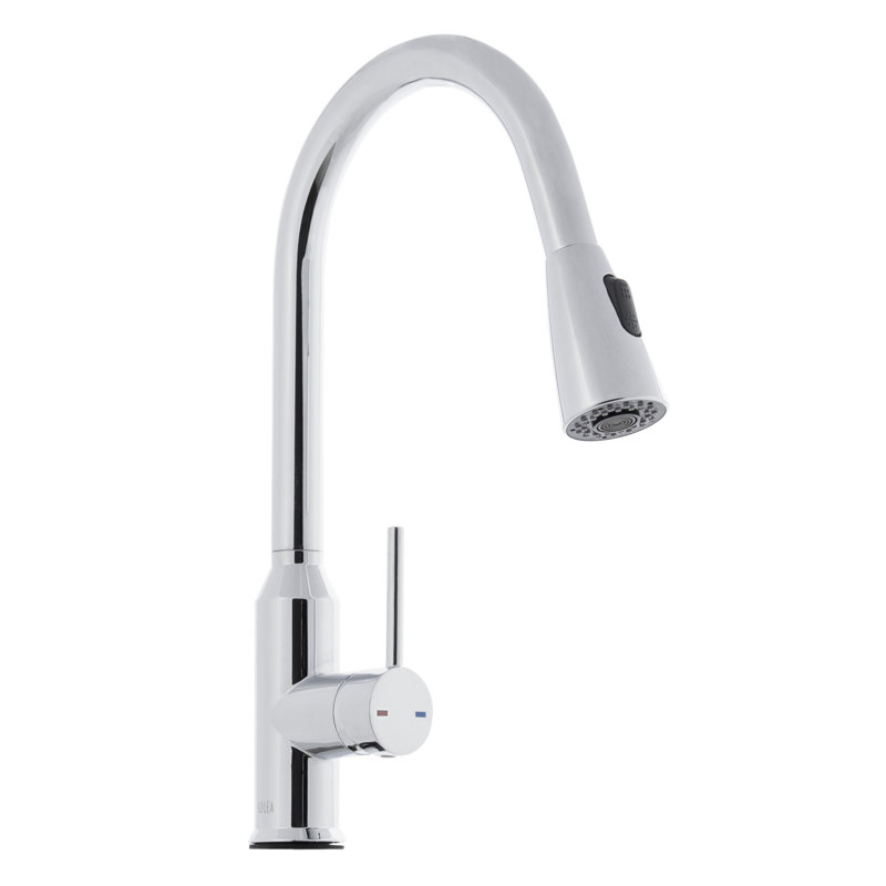 Prosper Chrome Gooseneck Pull Down Kitchen Faucet