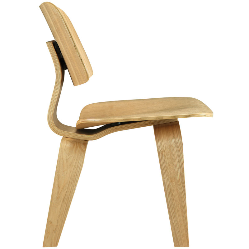 Natural Wood 24" Side Chair with Angled Seat