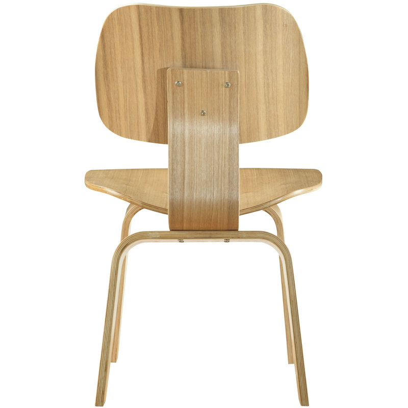 Natural Wood 24" Side Chair with Angled Seat
