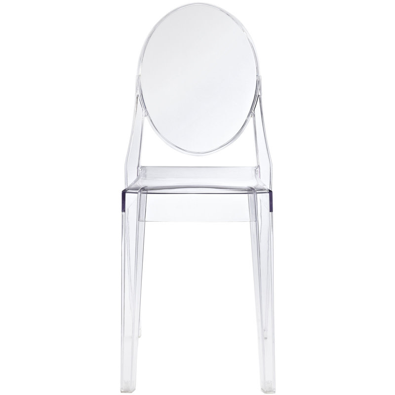 Clear Acrylic Modern Stackable Dining Side Chair