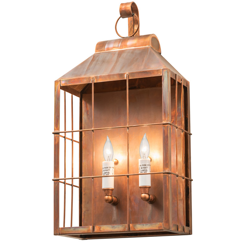 Avignon 18.5'' Bronze Coachman Lantern Wall Sconce