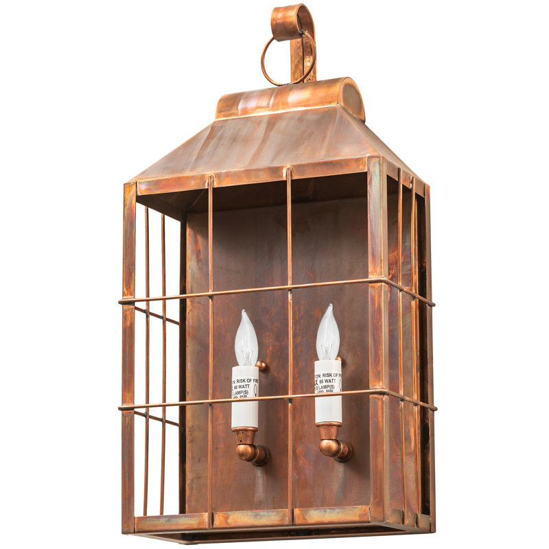 Avignon 18.5'' Bronze Coachman Lantern Wall Sconce
