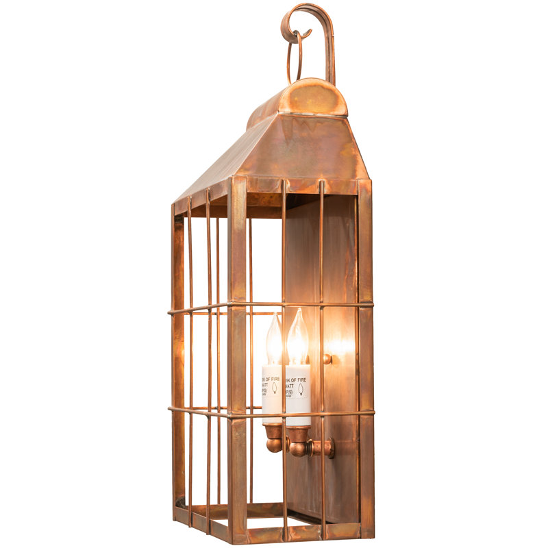 Avignon 18.5'' Bronze Coachman Lantern Wall Sconce