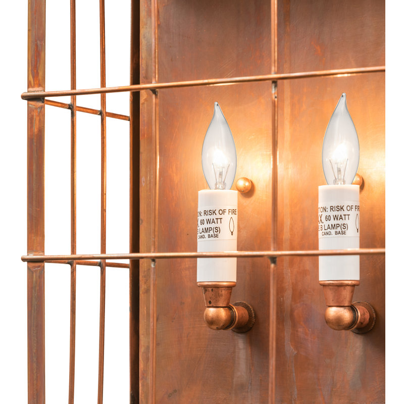 Avignon 18.5'' Bronze Coachman Lantern Wall Sconce