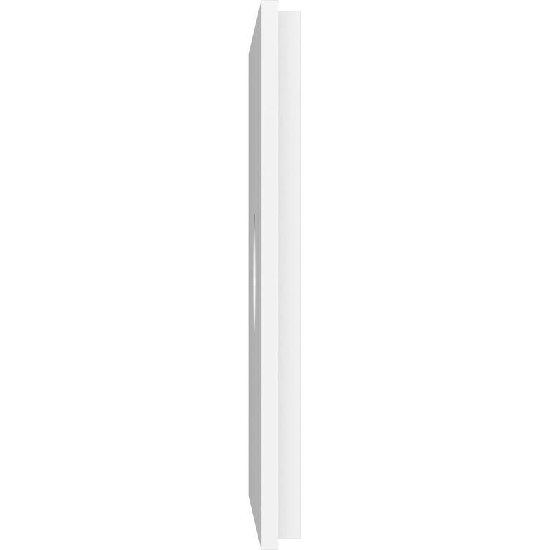 Beaux White PVC Contemporary Ceiling Medallion, Two Piece