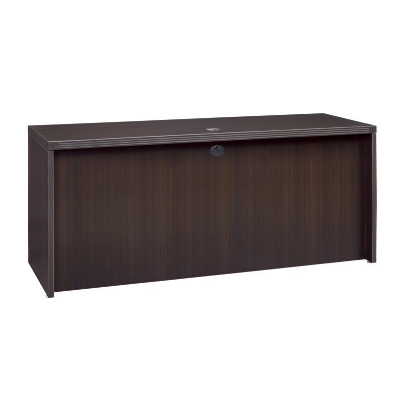 Mocha Laminate Executive Credenza with Cable Management