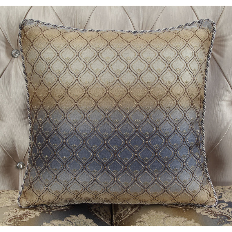 Elegant Antique White Floral Tufted Sofa with Nailhead Trim