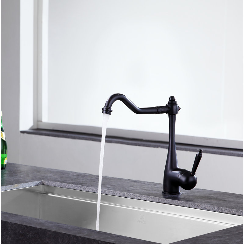 Oil Rubbed Bronze Pull Down Single Handle Kitchen Faucet