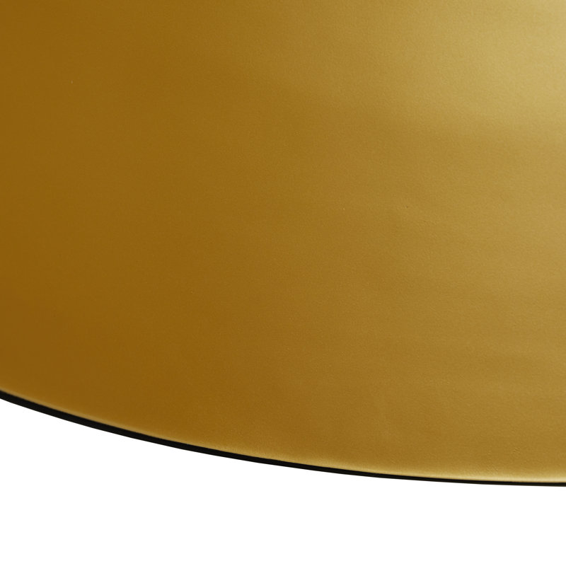 Pascal Grand Dome 36" Brass & Black Pendant Light