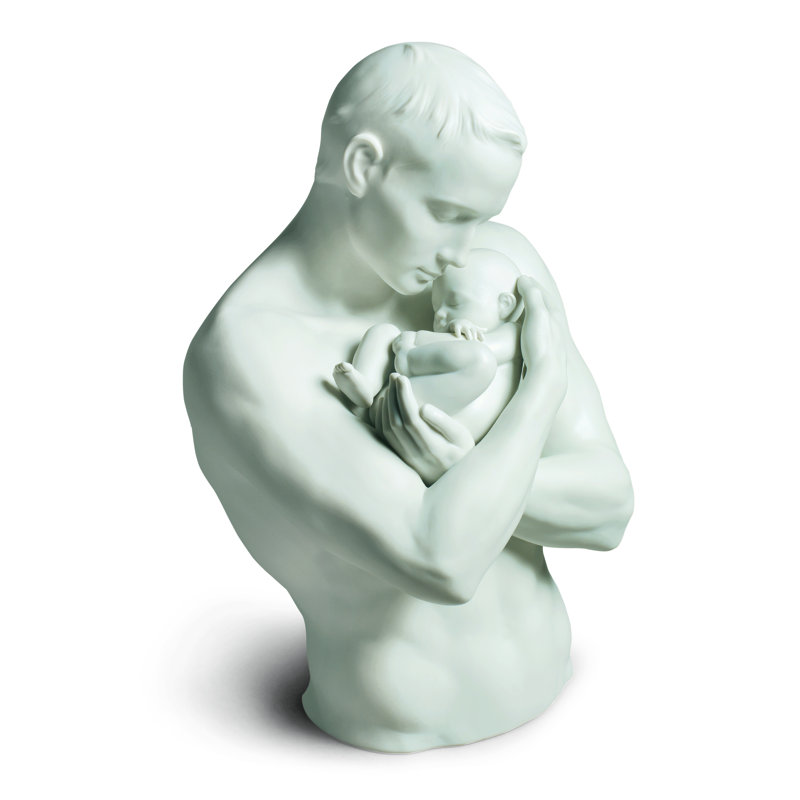 White Porcelain Paternal Protection Figurine