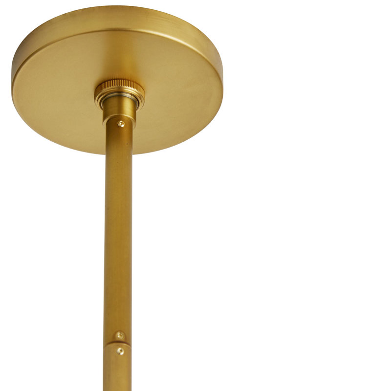 Rimini 35.5" Dual-Layer Brass & Glass Bowl Pendant Light