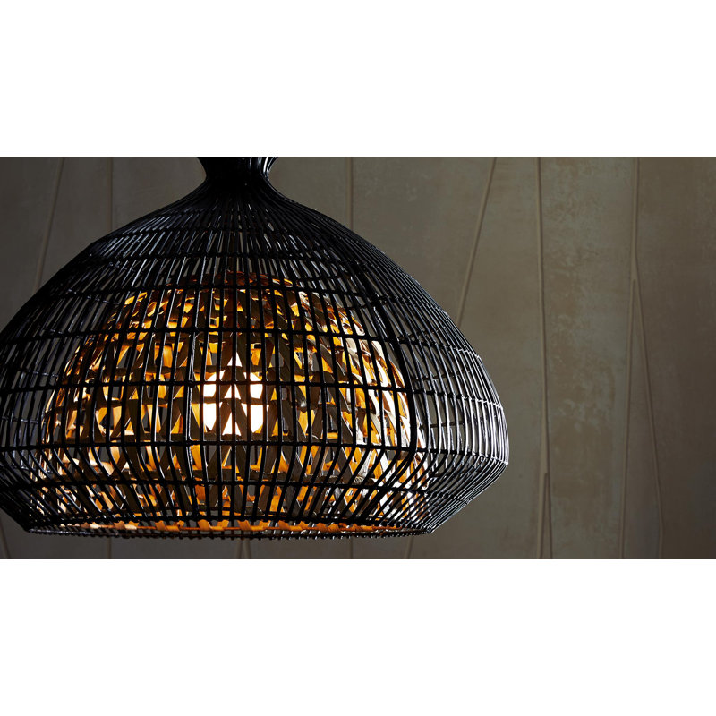 Rimini 35.5" Dual-Layer Brass & Glass Bowl Pendant Light