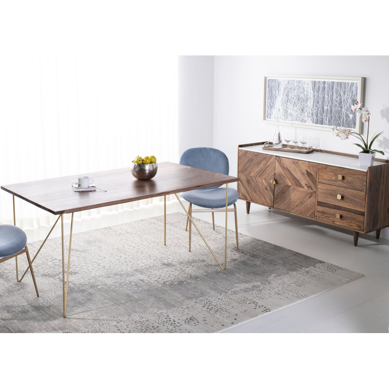 Reclaimed Wood Extendable Mid-century Modern Dining Table