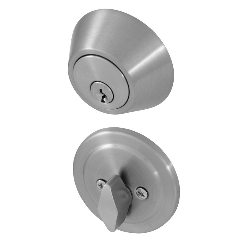 Satin Nickel Single Cylinder Deadbolt Door Lock