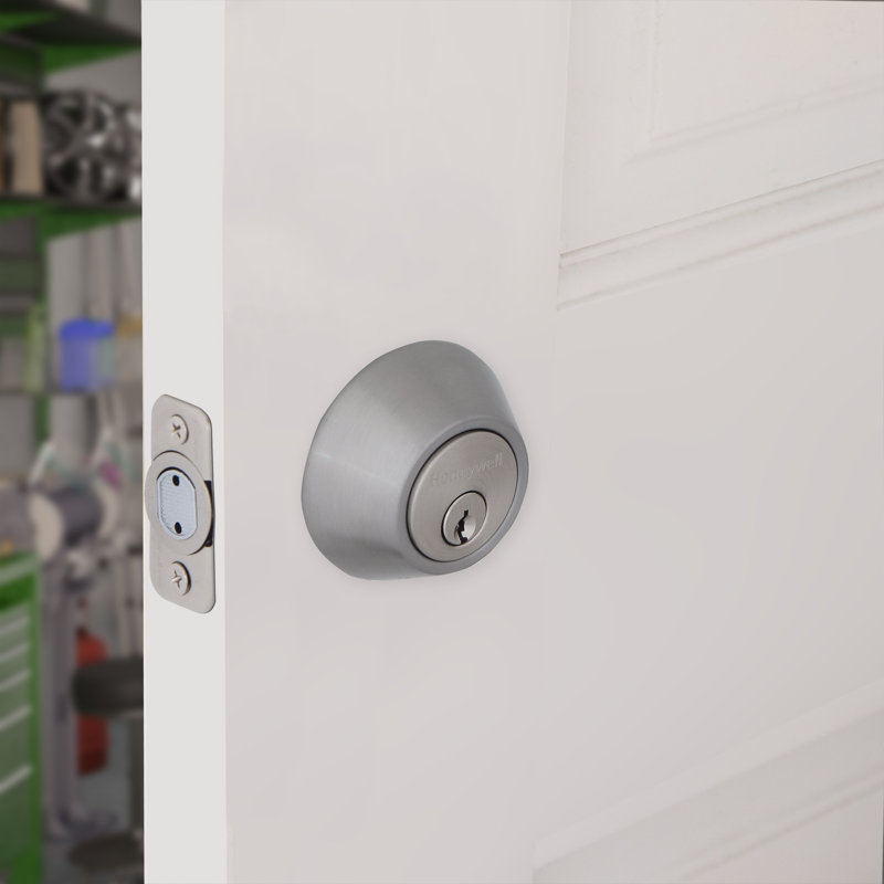 Satin Nickel Single Cylinder Deadbolt Door Lock