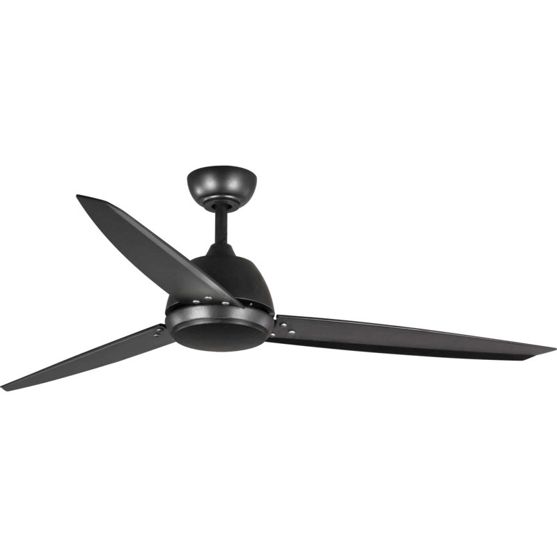 Oriole 60'' Black Ceiling Fan with LED Light and Remote