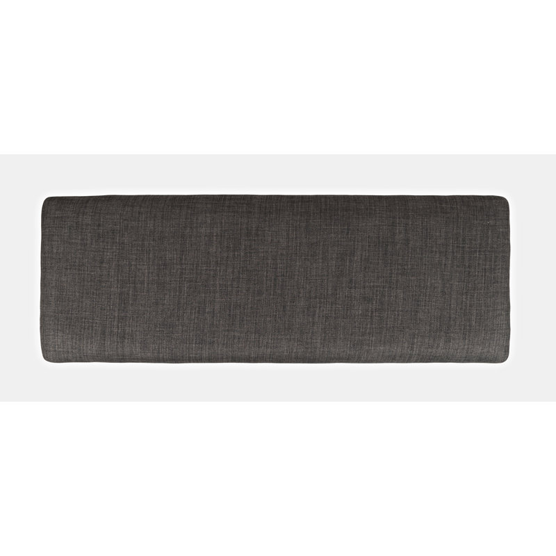 Modern Farmhouse 42" Gray Upholstered Counter Bench