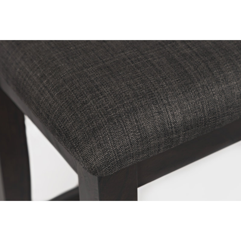 Modern Farmhouse 42" Gray Upholstered Counter Bench
