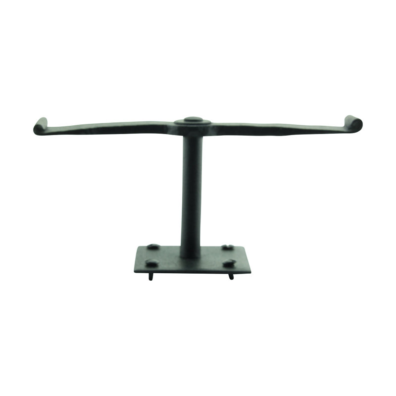 Black Wrought Iron Propeller Shaped Shutter Dog Holders