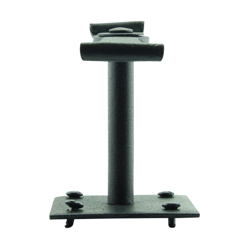 Black Wrought Iron Propeller Shaped Shutter Dog Holders
