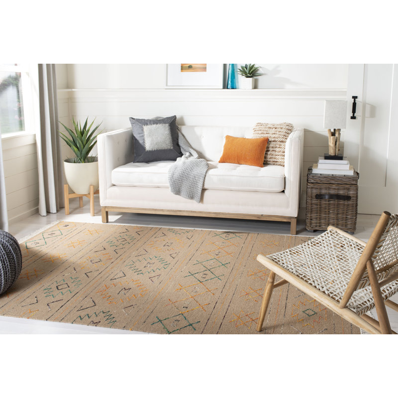 Safari Hand-Knotted Southwestern Wool Area Rug, 8' x 10'